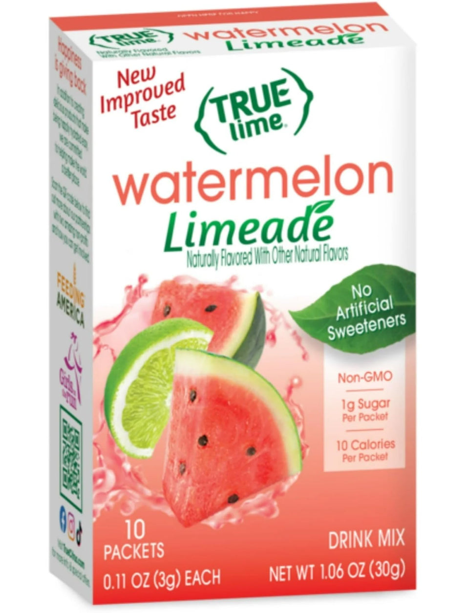 True Lime Watermelon Limeade boxes displayed for quick, refreshing hydration anytime.