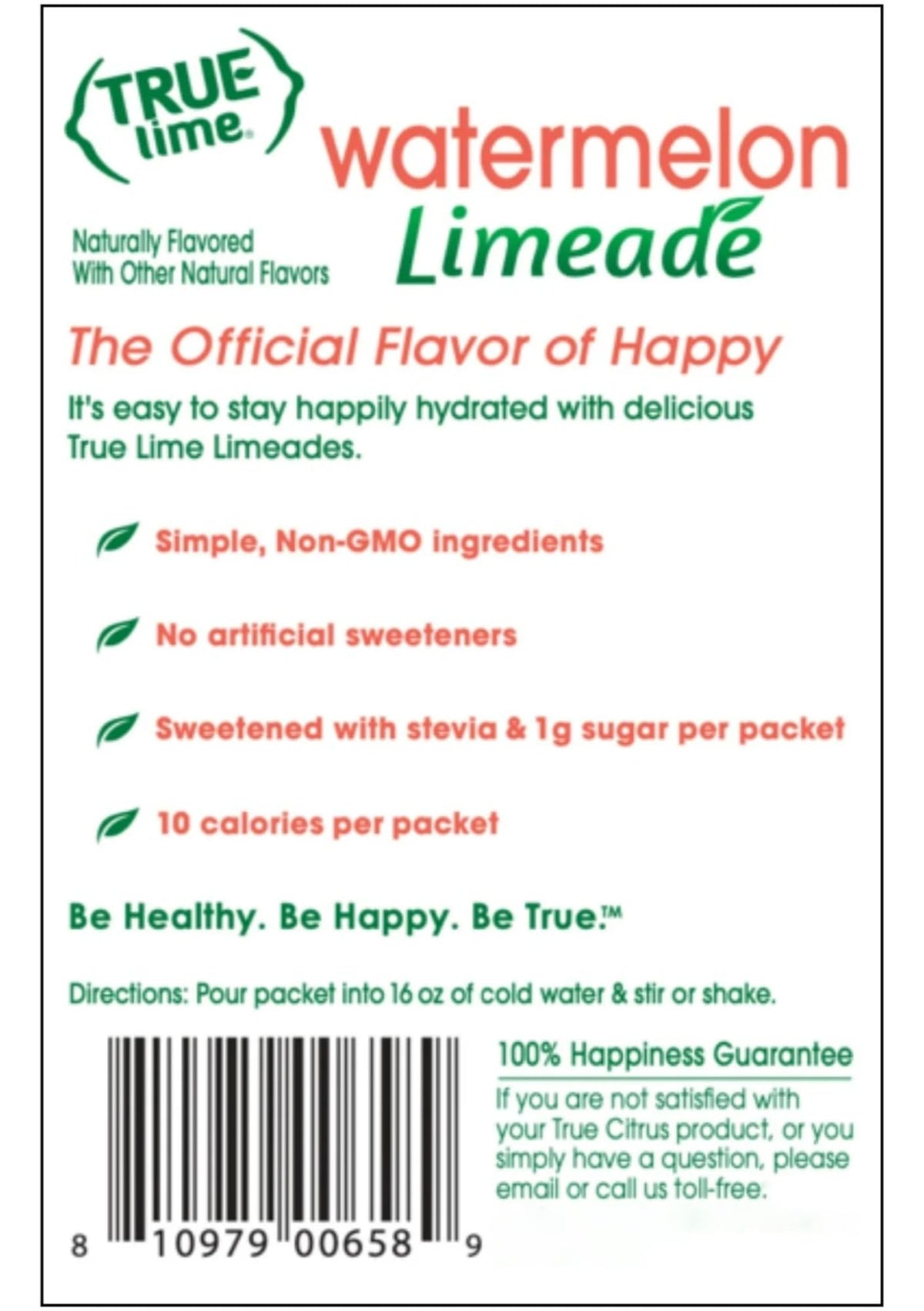 True Lime Watermelon Limeade gluten-free and kosher certified.