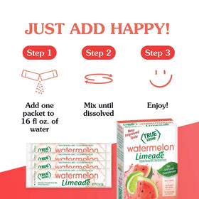 Mix into 16 oz cold water for a crisp, refreshing hydration experience.