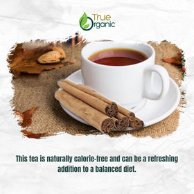 True Organic Ceylon Cinnamon Powder USDA Kosher label emphasizes certified quality.