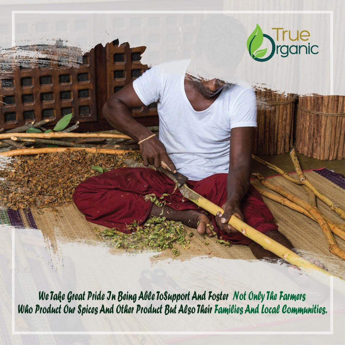 True Organic Ceylon cinnamon powder vegan-friendly and gluten-free