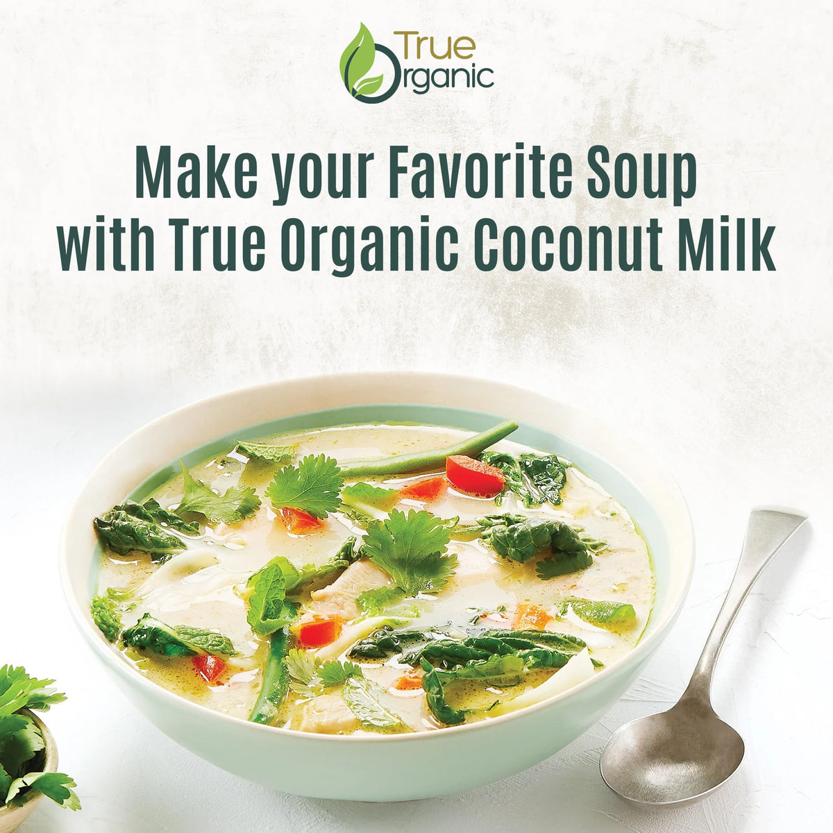 True Organic coconut milk adds a creamy touch to coffee and smoothies.