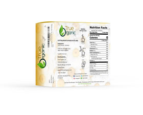 True Organic Chamomile Tea bags in a cup for soothing, caffeine-free moments.