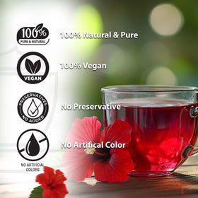 Hibiscus tea stored in kitchen cabinet ready for daily use