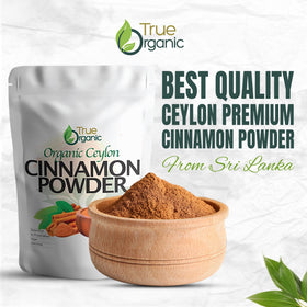 True Organic USDA Kosher certified Ceylon cinnamon powder