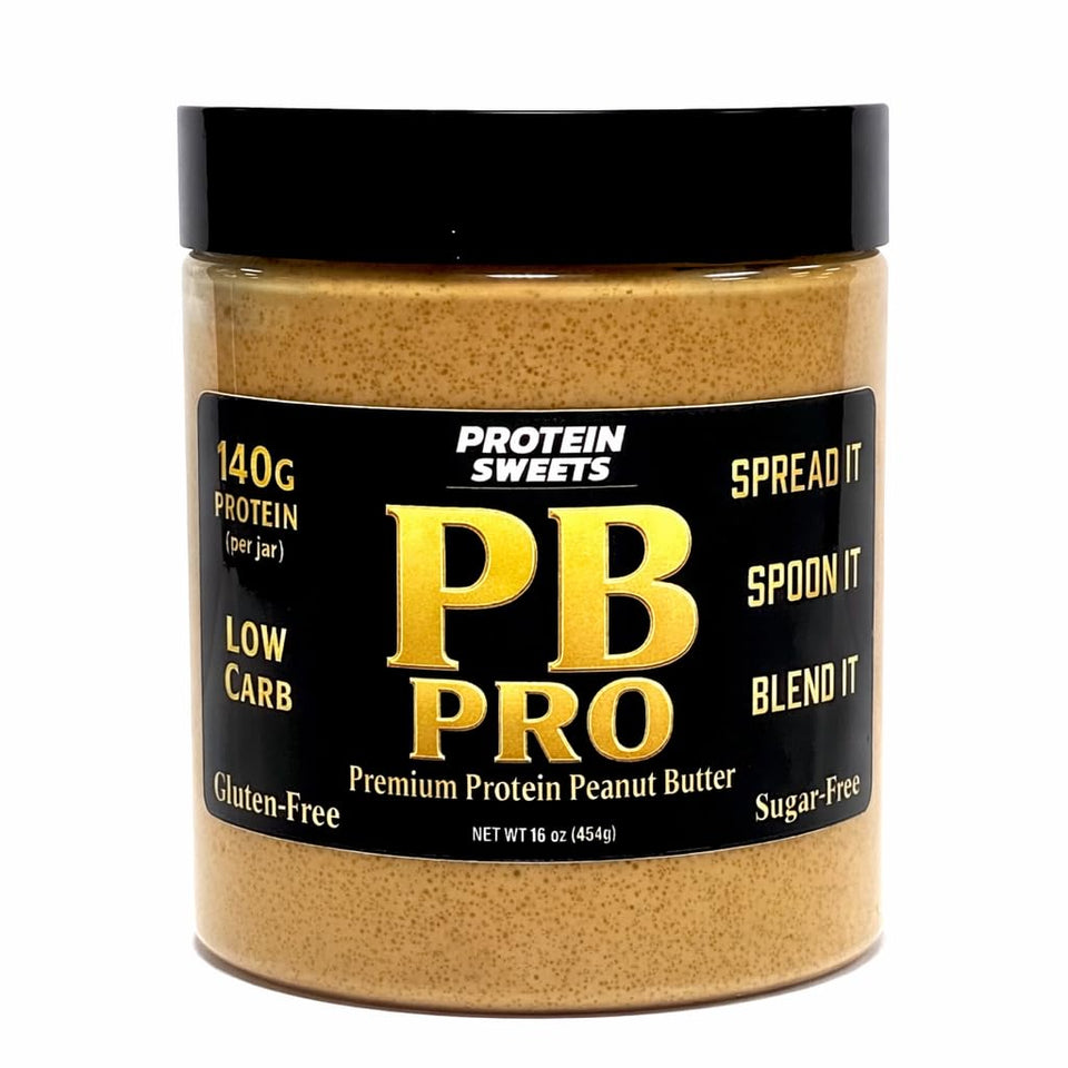 TRUE PATH High Protein Peanut Butter jar close-up showing creamy texture for protein-rich snacking