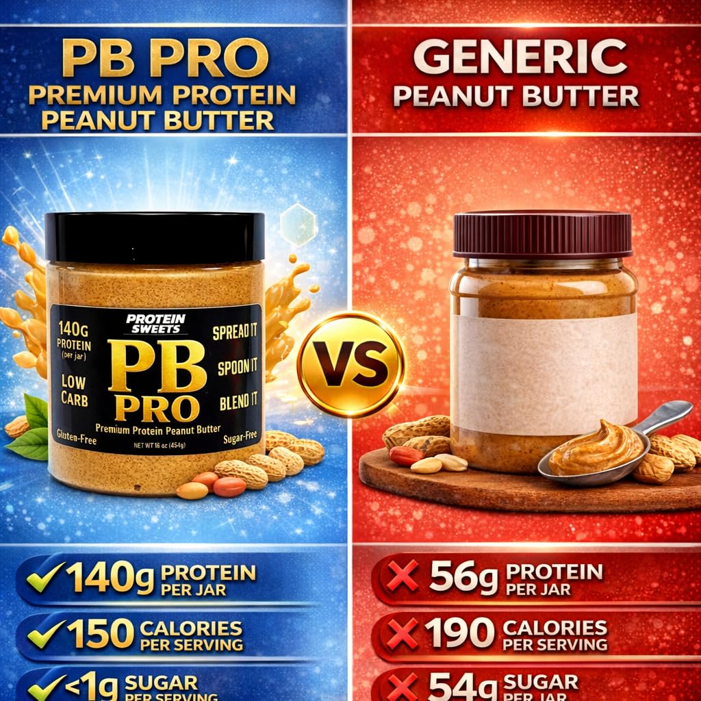 TRUE PATH High Protein Peanut Butter scoop at a desk for an easy protein boost