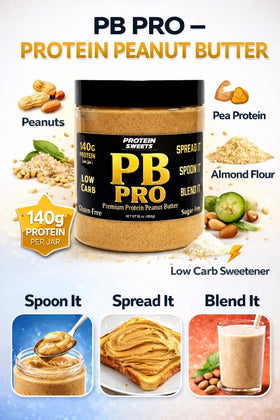 TRUE PATH High Protein Peanut Butter spread on toast highlighting zero sugar and gluten-free benefits for keto mornings