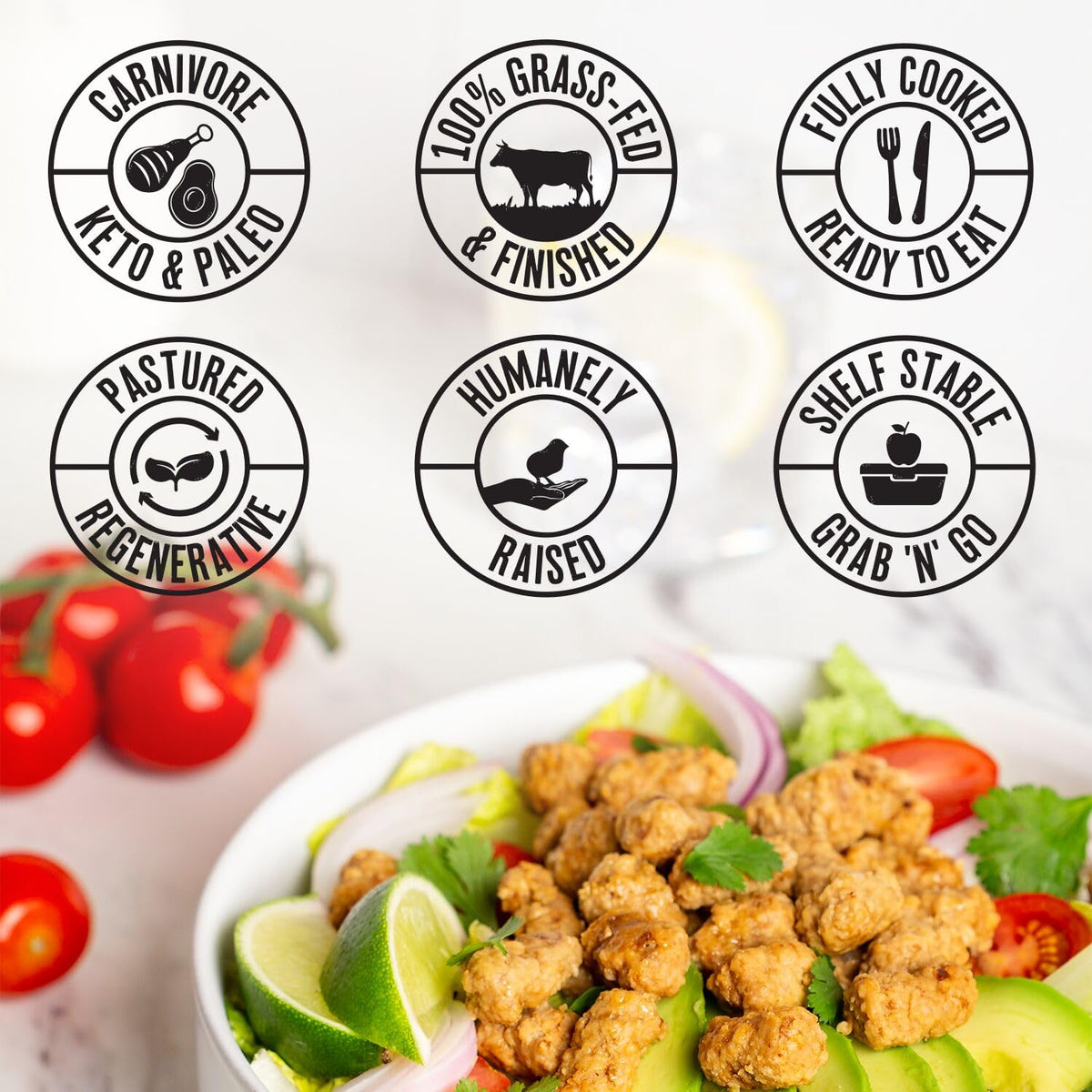 No-drain pouch design by True Primal for mess-free servings