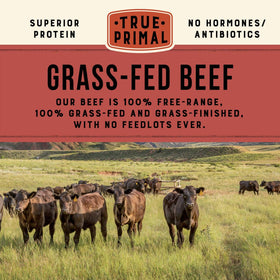 Organic grass-fed True Primal beef with sea salt for clean flavor
