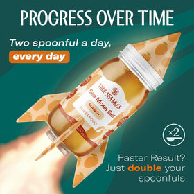TrueSeaMoss gel in smoothie scene showcases versatile integration into recipes.