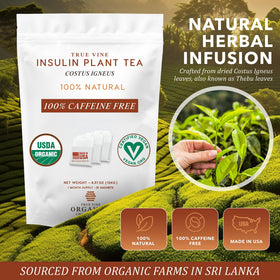 Kitchen scene featuring True Vine Insulin Plant Tea for a daily wellness moment