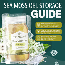 TrueSeaMoss gel texture close-up, glossy and easy to blend