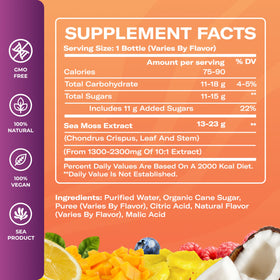 TrueSeaMoss Mango with electrolyte bottle supports active hydration and balance.