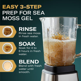 TrueSeaMoss mineral-rich sea plant close-up for natural flavor in recipes.