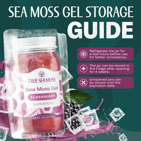 TrueSeaMoss refrigerated after opening to preserve freshness.