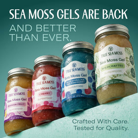 TrueSeaMoss gel being poured to show smooth texture