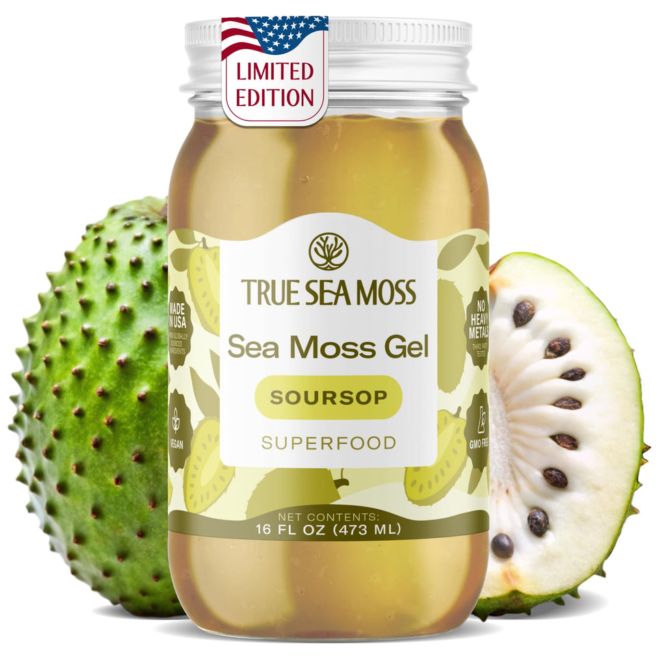 TrueSeaMoss sea moss gel jar; smooth texture for smoothies.