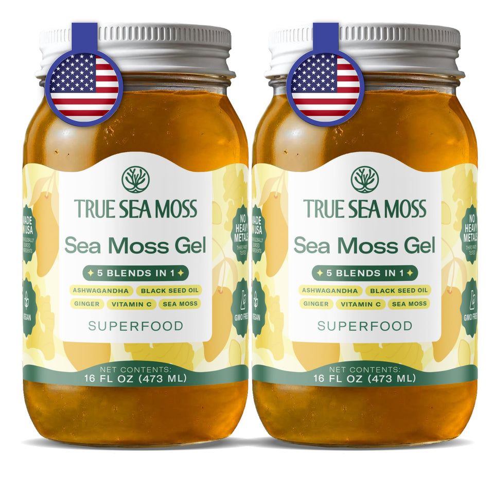 TrueSeaMoss gel jar shows smooth texture for daily wellness