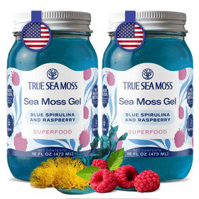 TrueSeaMoss sea moss gel in a jar for easy blending into drinks