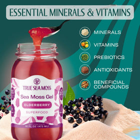 TrueSeaMoss gel texture blends smoothly into drinks and meals.