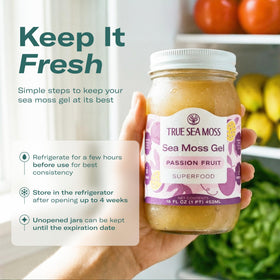 TrueSeaMoss refrigerate after opening to keep freshness and quality.
