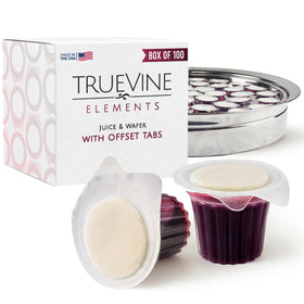 TrueVine Elements Cup with prefilled juice and wafer for quick church service sharing