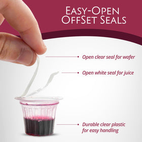 TrueVine Elements easy-open offset tabs enable quiet, respectful sharing during worship.