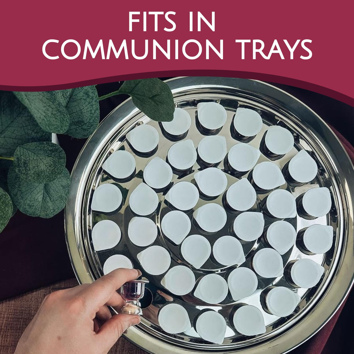 TrueVine ergonomic chalice design supports easy passing during rituals.
