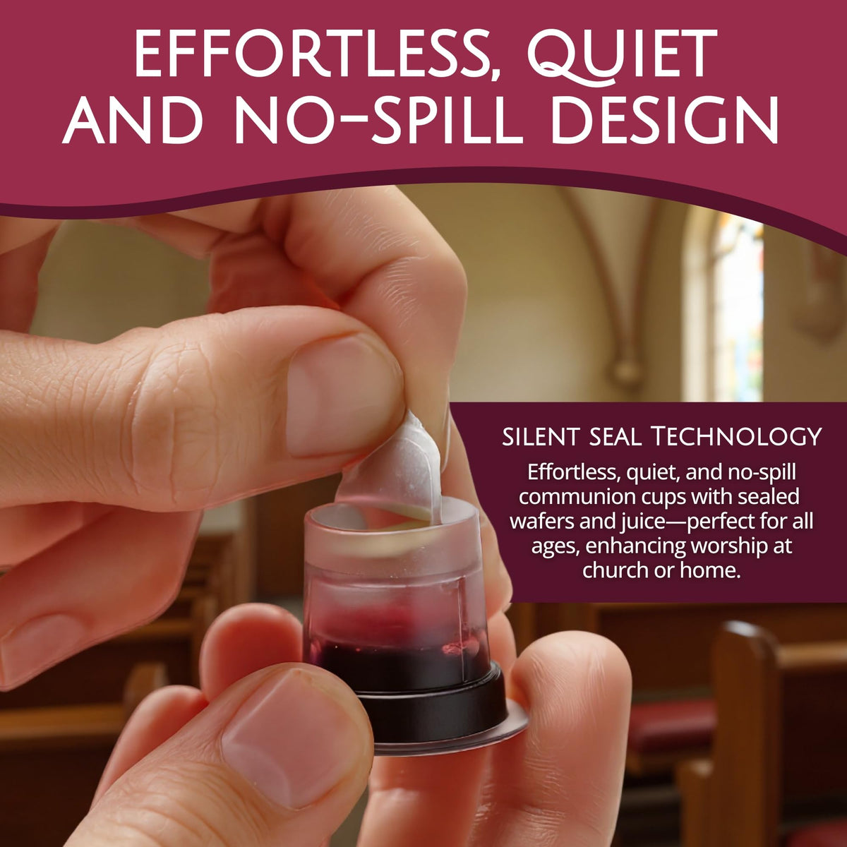 TrueVine gluten-free wafers included with communion cups