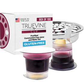 TrueVine prefilled cups with juice over wafers for streamlined service.