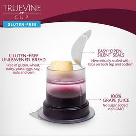 TrueVine top-and-bottom assembly showing prefilled wafer and juice