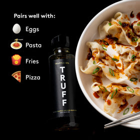 TRUFF Black Truffle Oil drizzle over pasta to unlock earthy aroma.