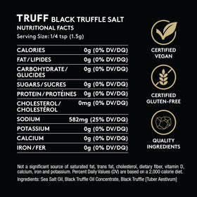 TRUFF Black Truffle Salt dried truffles flecks intensify aroma and luxury