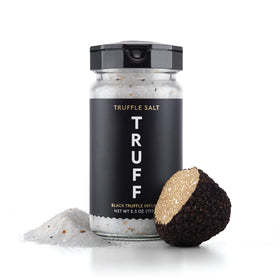 TRUFF Black Truffle Salt fine sea salt close-up enhances aroma and flavor