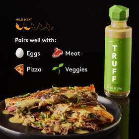 Close-up of TRUFF truffle cap highlighting premium packaging and design.