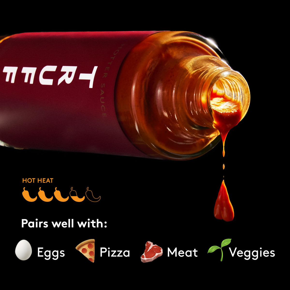 TRUFF Habanero label-red bottle great for pizza toppings