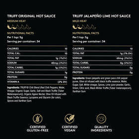 TRUFF ingredients panel notes black truffle and agave infusion