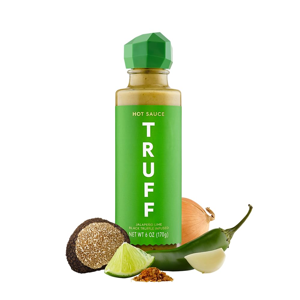 TRUFF Jalapeño Lime hot sauce bottle ready to elevate tacos