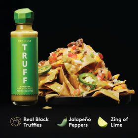 TRUFF Jalapeno Lime sauce bottle with green label and zesty lime notes