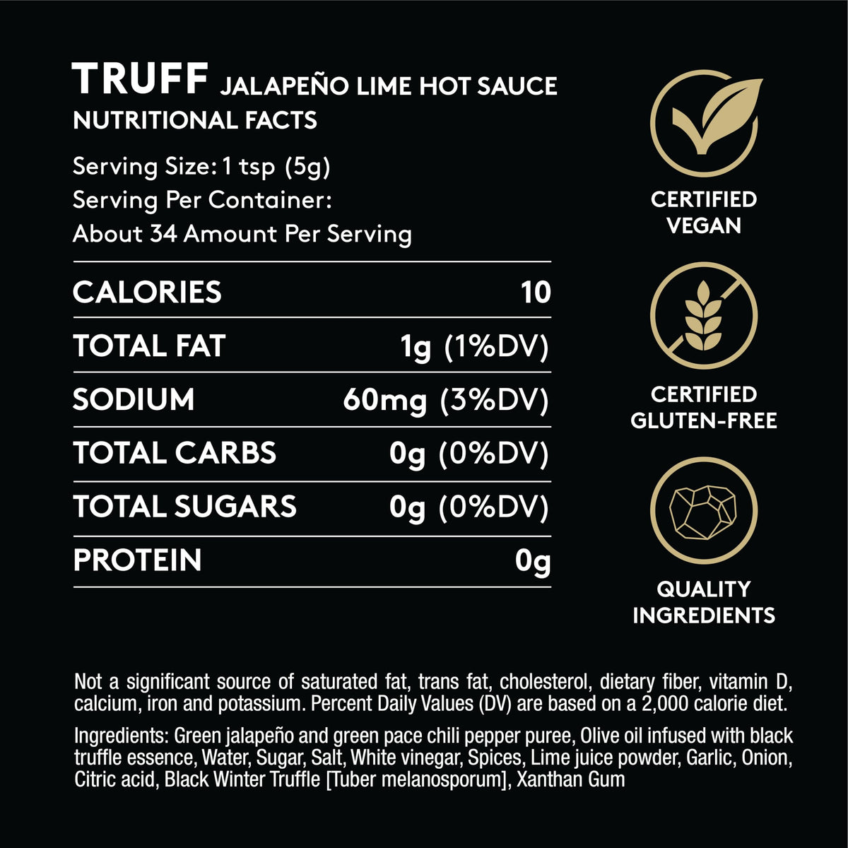TRUFF Jalapeño Lime dish presentation pairs with grilled fare