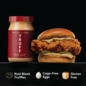 TRUFF Mayo burger-ready spread enhances sandwiches and wraps.