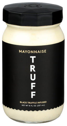 TRUFF Original Mayo jar on display highlights premium black truffle flavor.