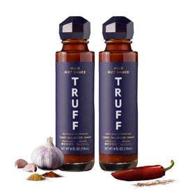 TRUFF Mild Hot Sauce 2-Pack bottle-front view adds subtle heat and aroma.