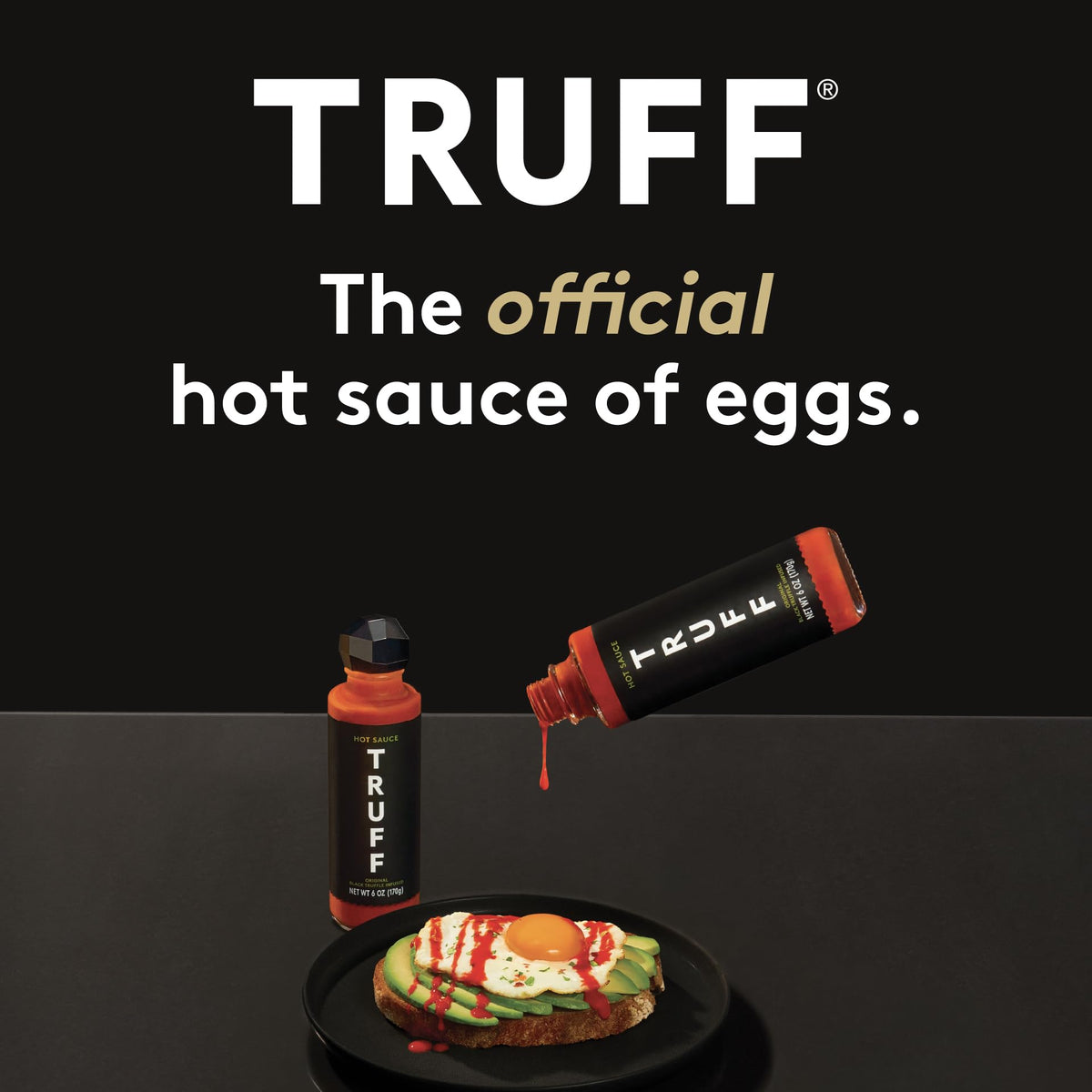 TRUFF Original Black Truffle Hot Sauce amber-glass bottle preserves vibrant taste.