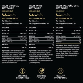 Elegant TRUFF packaging signals luxury and chef-inspired flavor at a glance.
