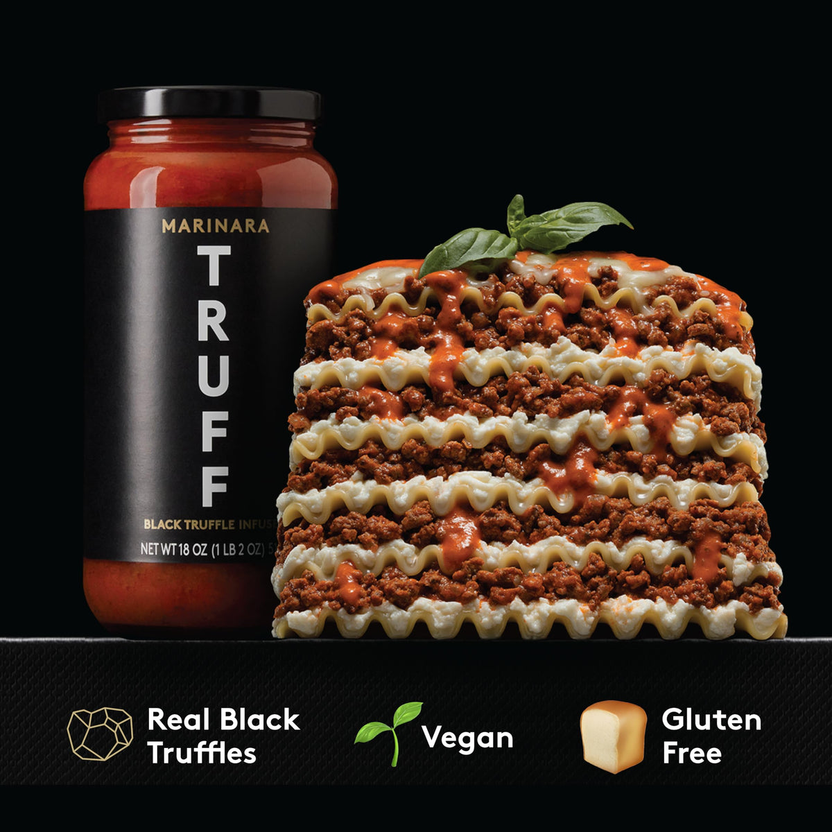 Plate of TRUFF pasta dish shows rich sauce perfect for elevated weeknights.