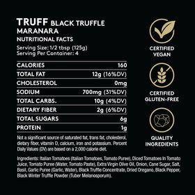 TRUFF pizza dough topped with sauce adds bold aroma and flavor.