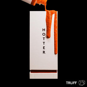 TRUFF White Hotter dish pairing idea, elevates burgers or tacos.