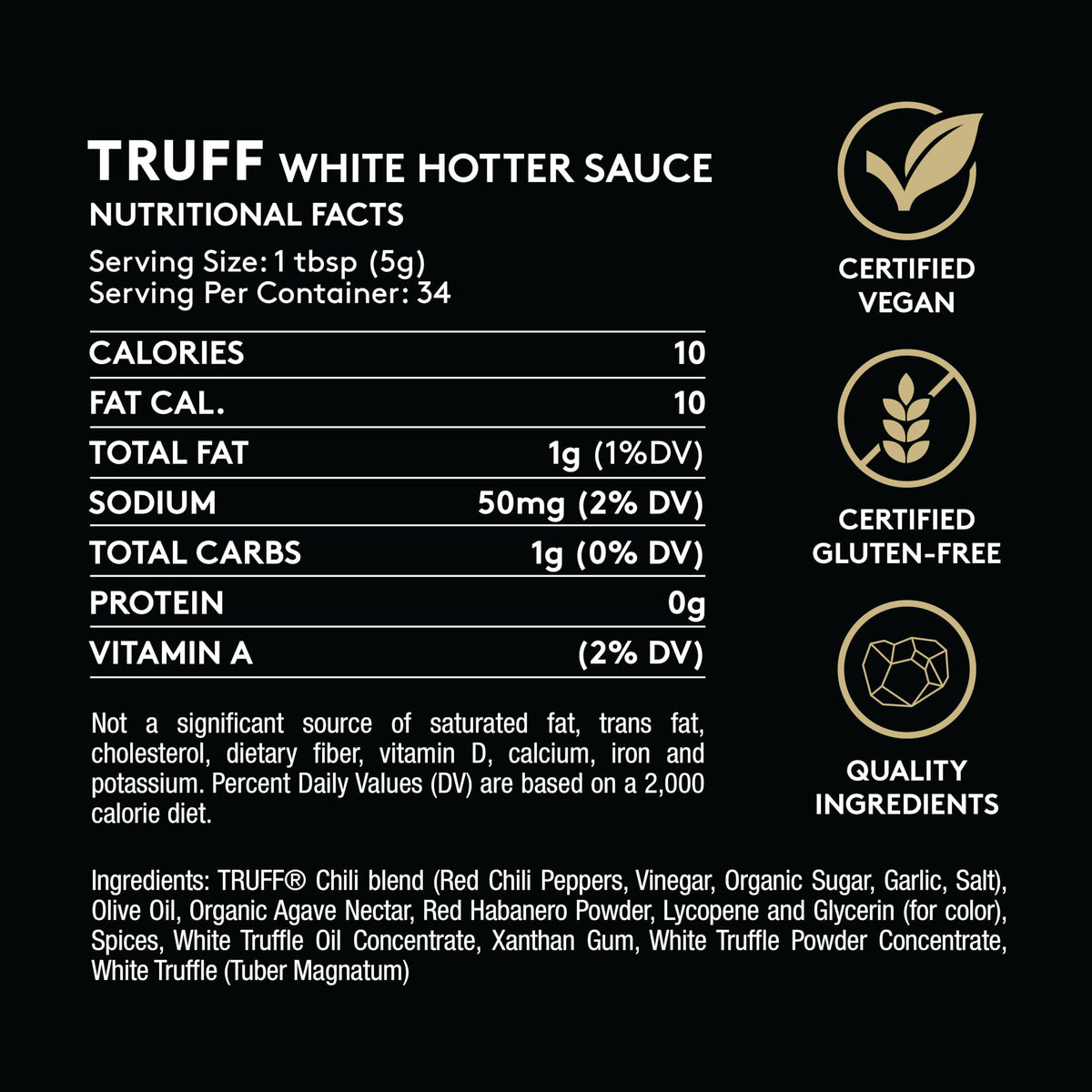 TRUFF White Hotter jalapeño peppers visible, signaling fiery, flavor-rich profile.
